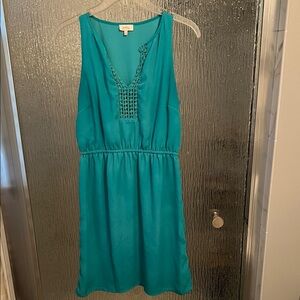 Pixley Turquoise Sleeveless Midi Dress
